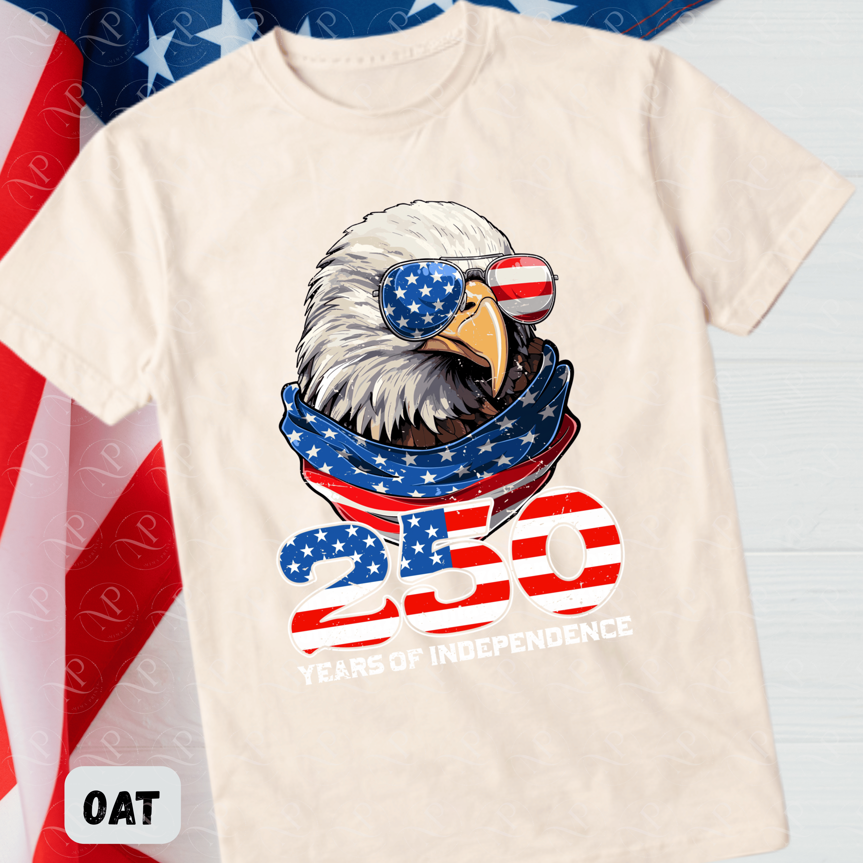 Cool Eagle 250 Years of Independence Tee