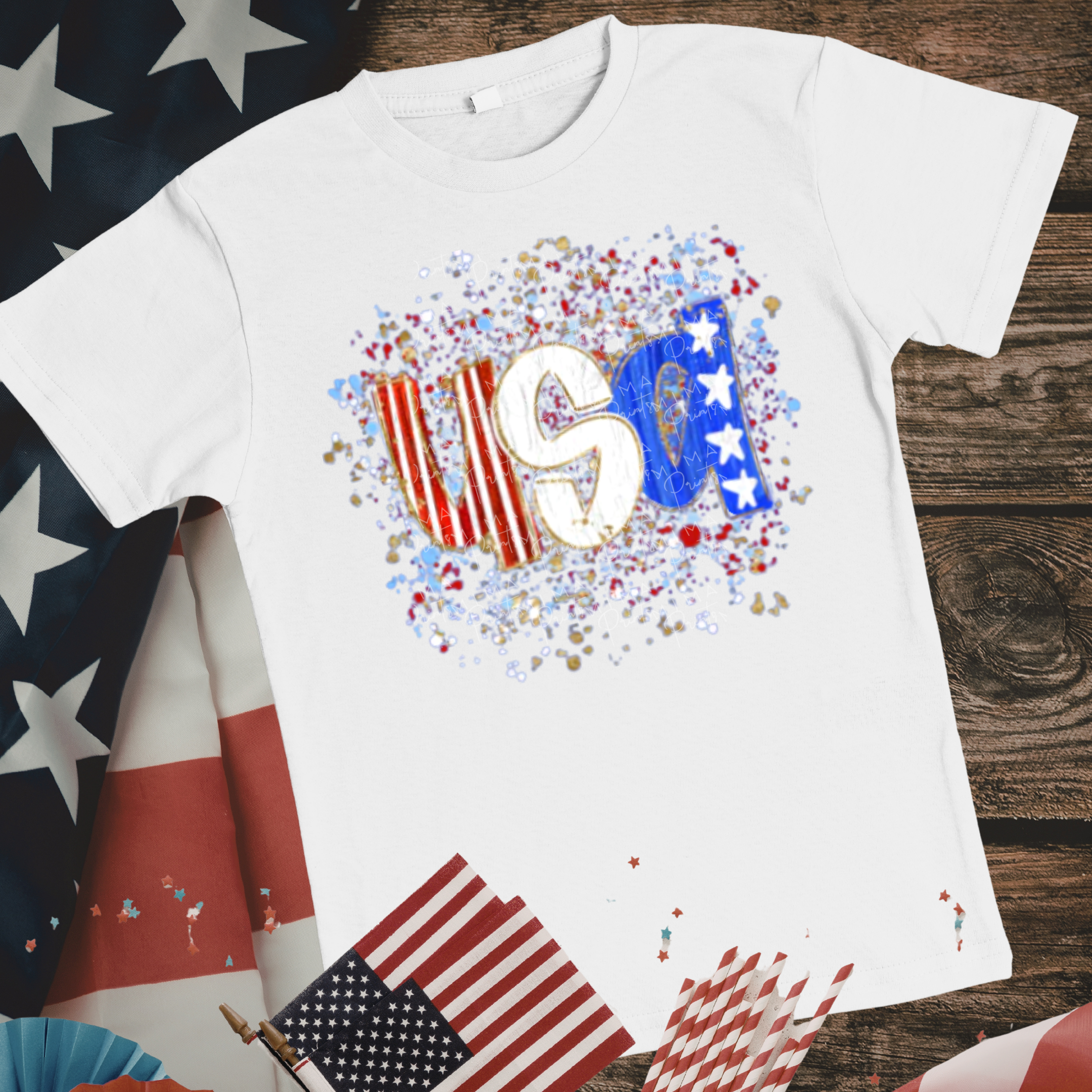 USA Splatter Stars