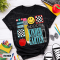 Checkered Hello Kindergarten Blue