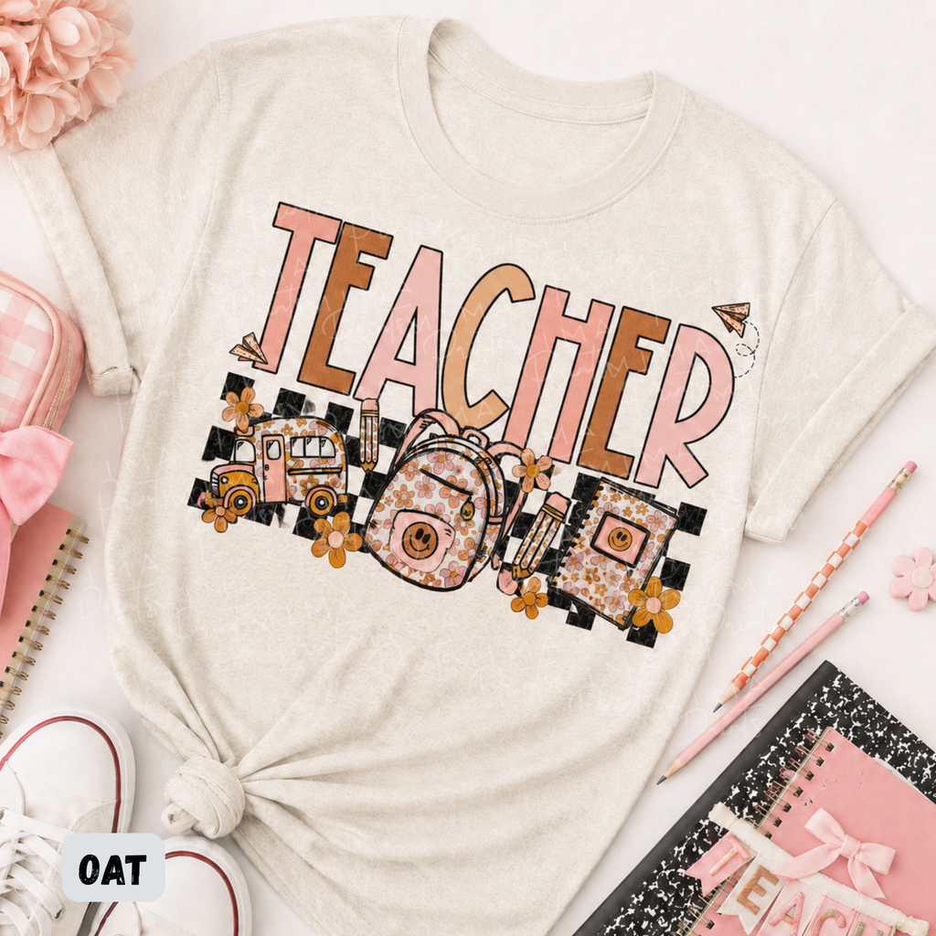 Teacher Checkered Neutral