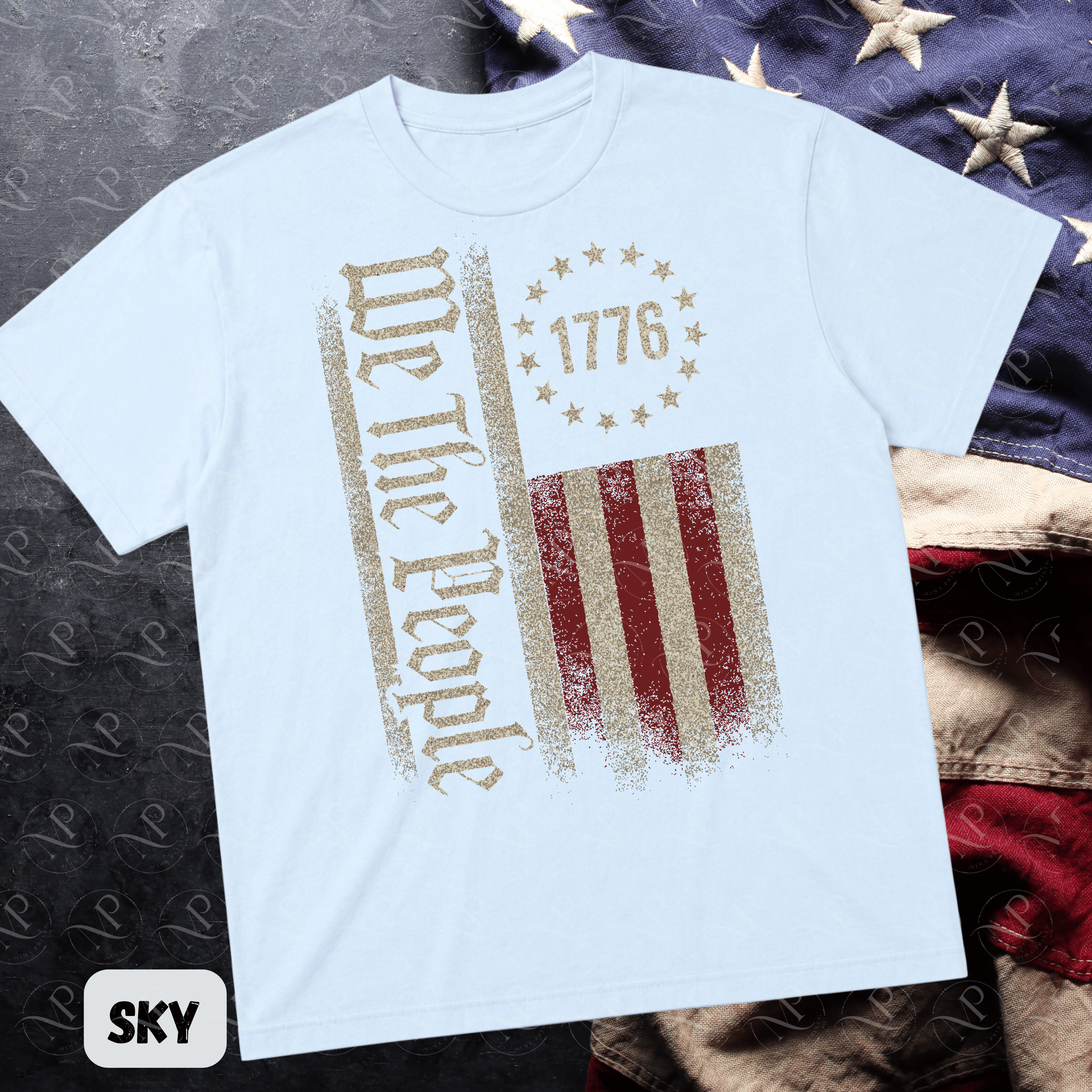 We The People Vintage Flag