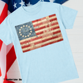 Vintage Flag Faux Floral Patchwork