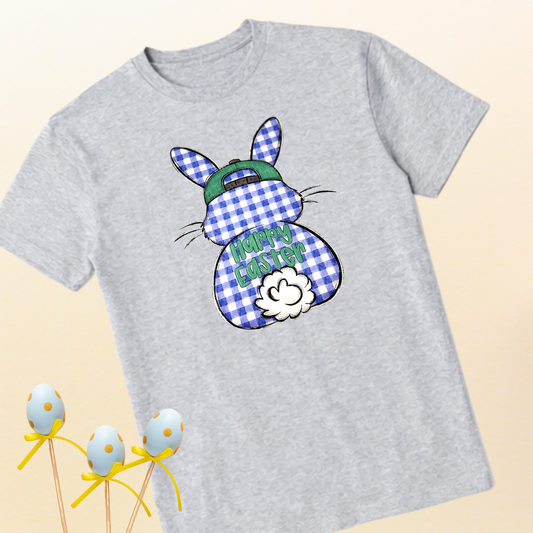 Bunny Silhouette Gingham