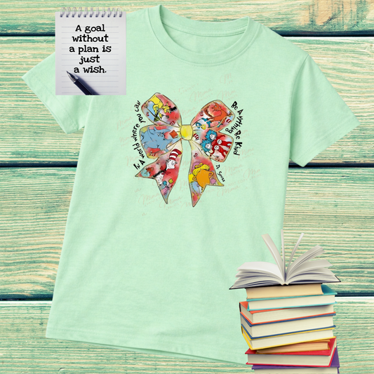 Bow Book Lover Tee