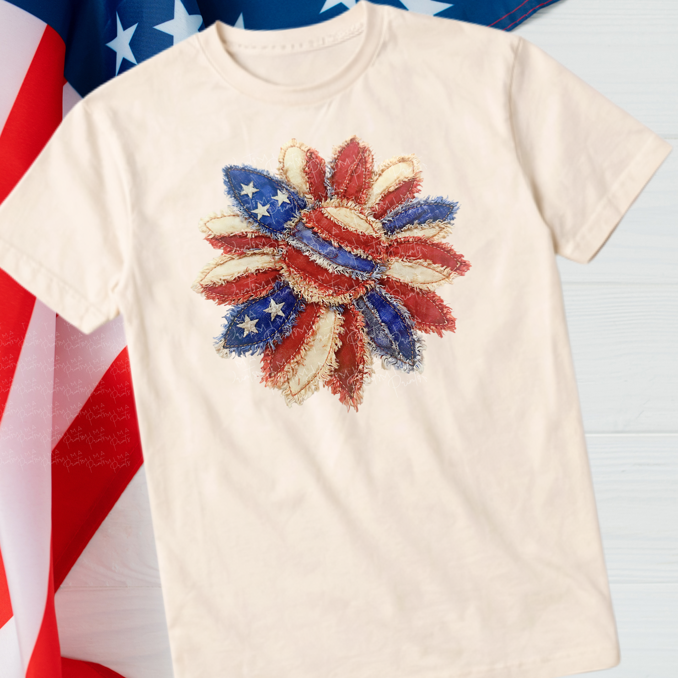 Sunflower American Faux Patchwork