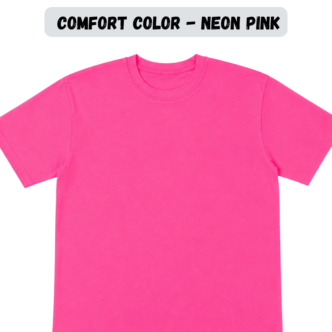 Adult Blank Comfort Colors Short Sleeve Tee — Pink, Red & Warm Colors
