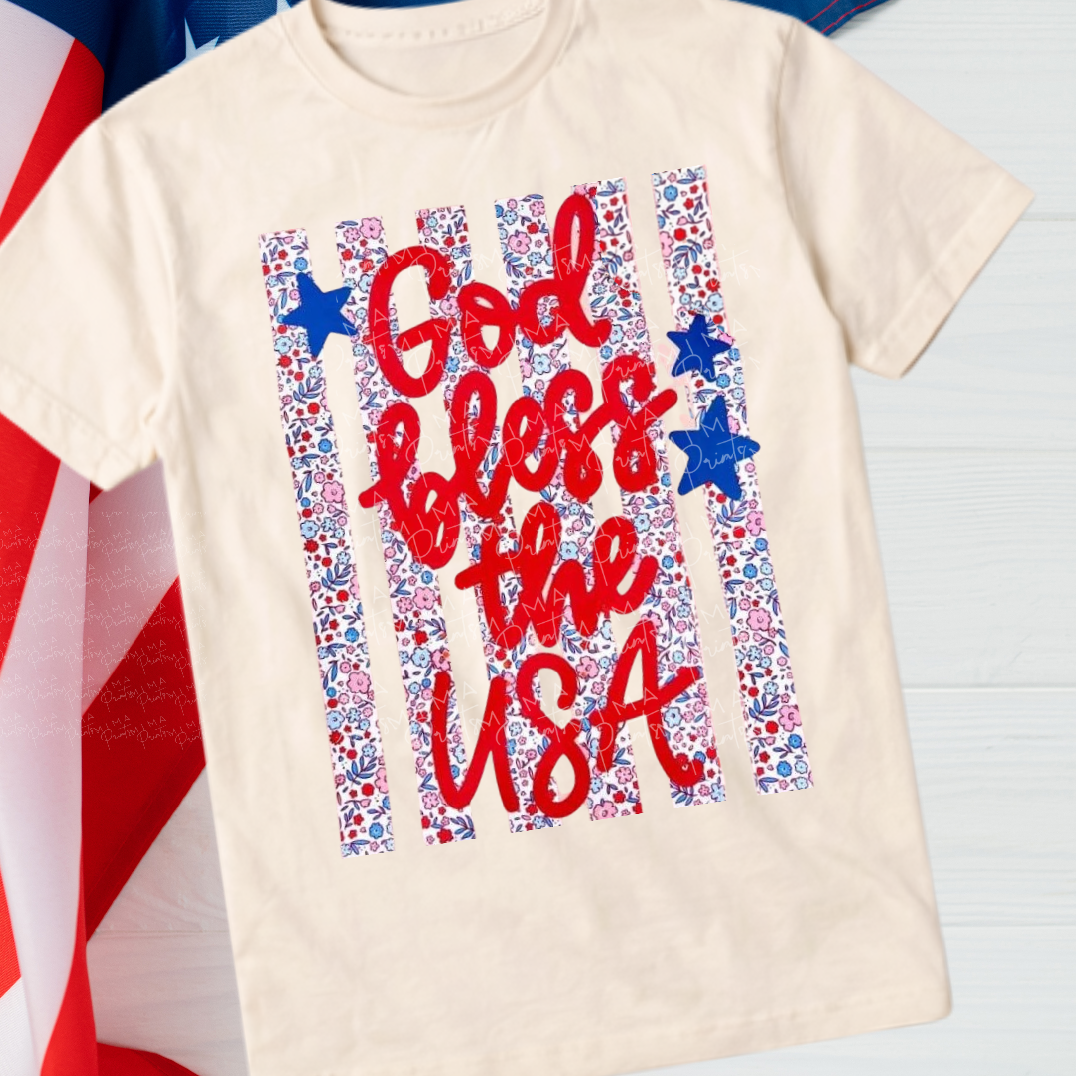 God Bless the USA Stripe