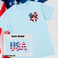 USA Frayed Front and Back