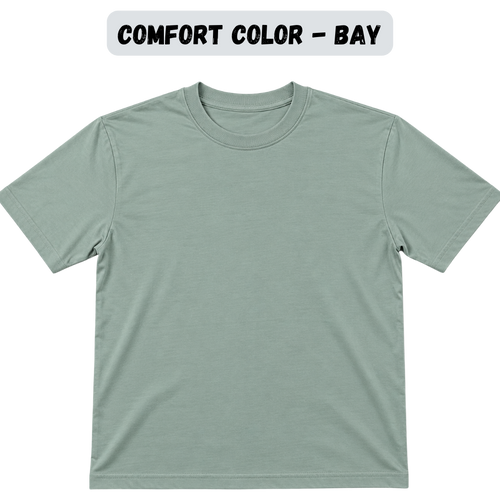 Adult Blank Comfort Colors Short Sleeve Tee — Blue & Coastal Colors