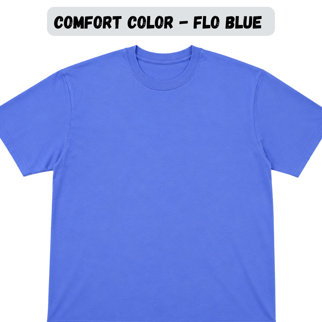 Adult Blank Comfort Colors Short Sleeve Tee — Blue & Coastal Colors