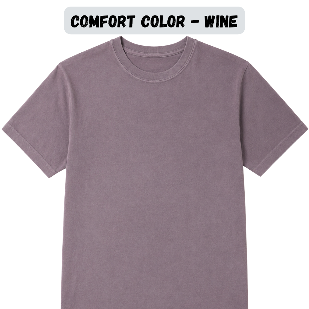 Adult Blank Comfort Colors Short Sleeve Tee — Pink, Red & Warm Colors