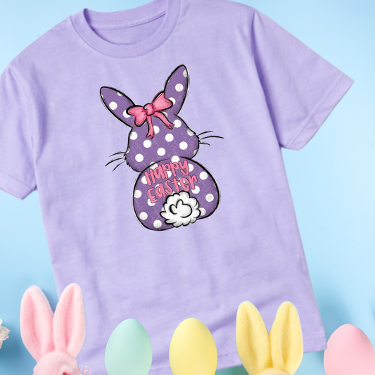 Bunny Silhouette Polk a dot