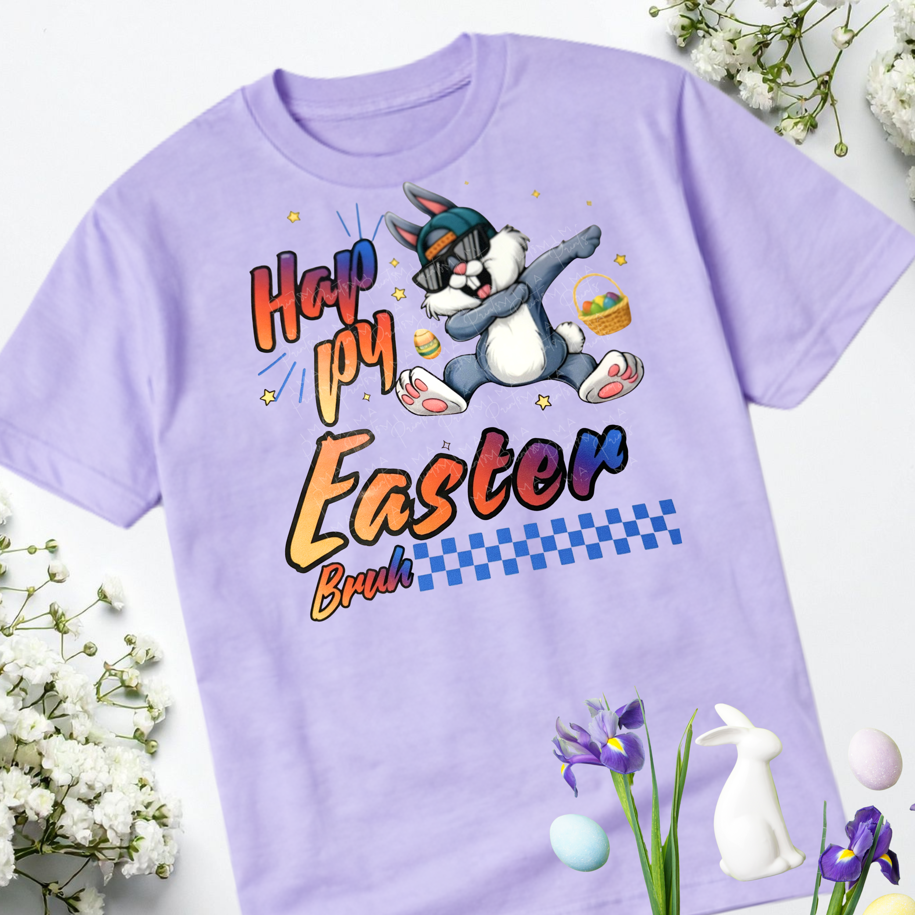 Happy Easter Retro Bunny