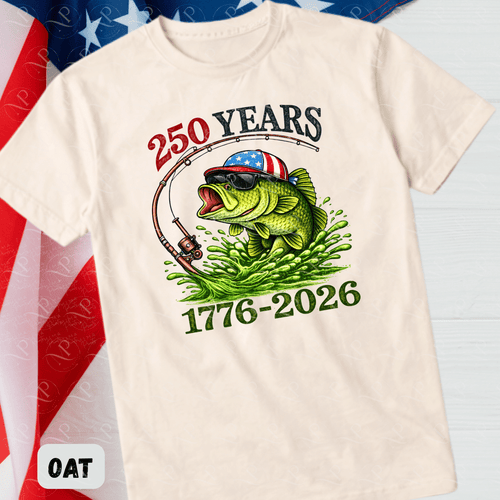 250 Years Bass Fishing Patriotic