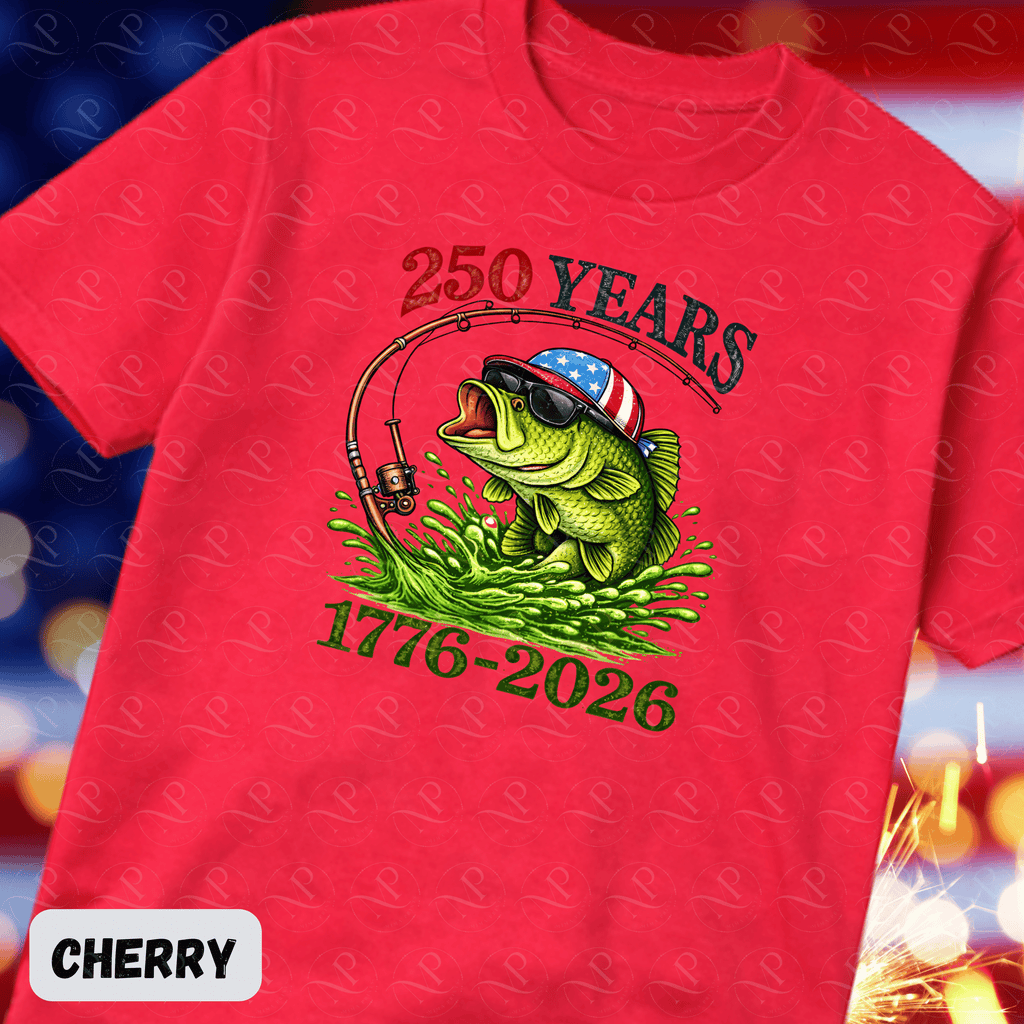 250 Years Bass Fishing Patriotic