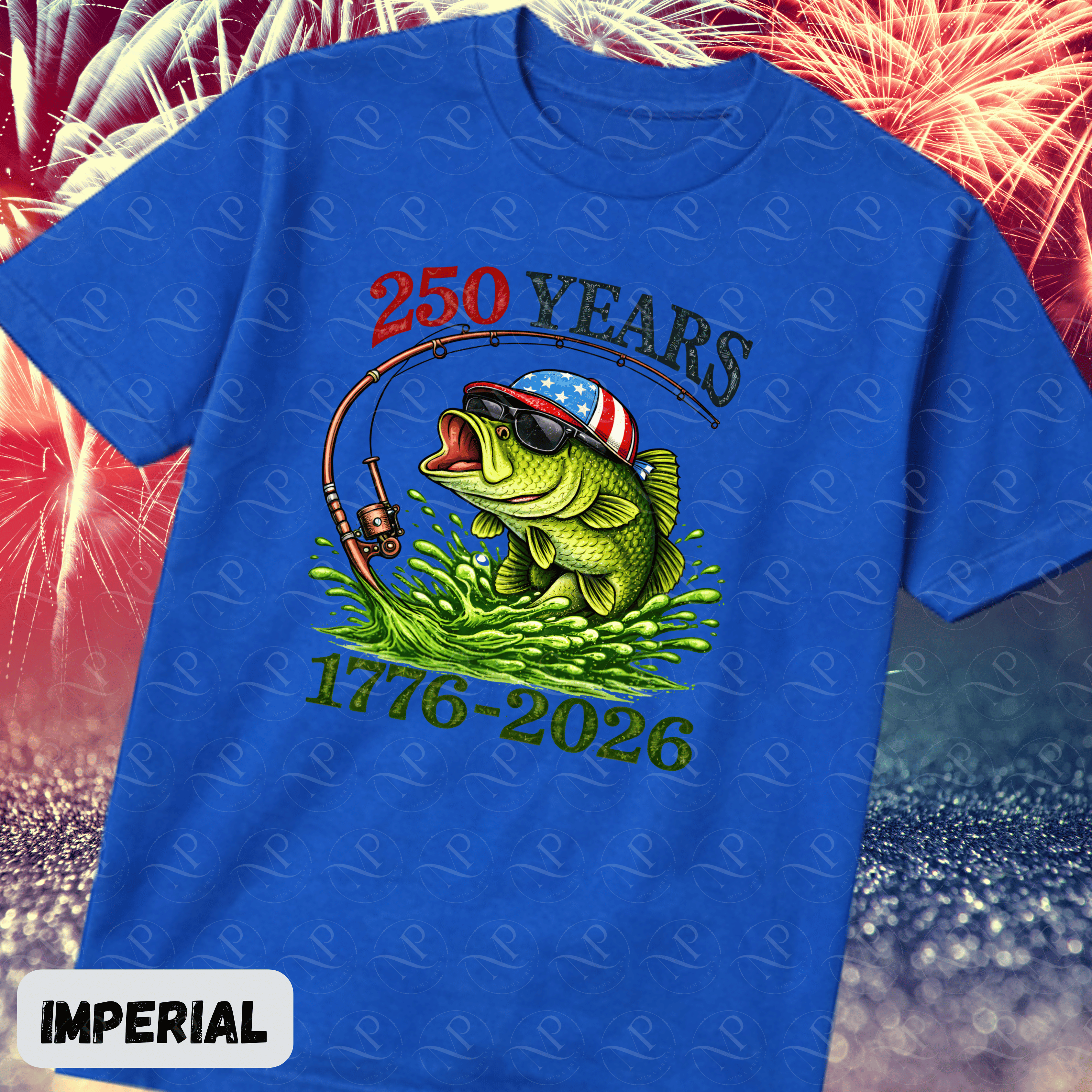 250 Years Bass Fishing Patriotic