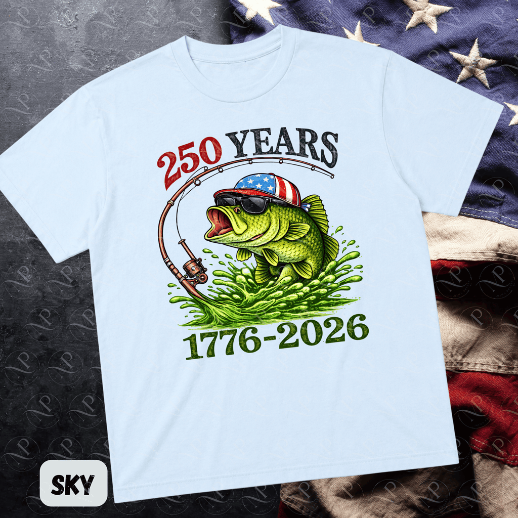 250 Years Bass Fishing Patriotic