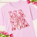 Mama Pink Bow Floral