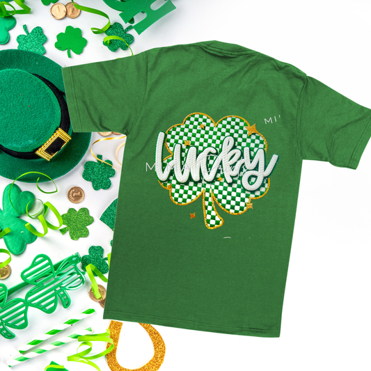 Clover Checkered Pink Bows