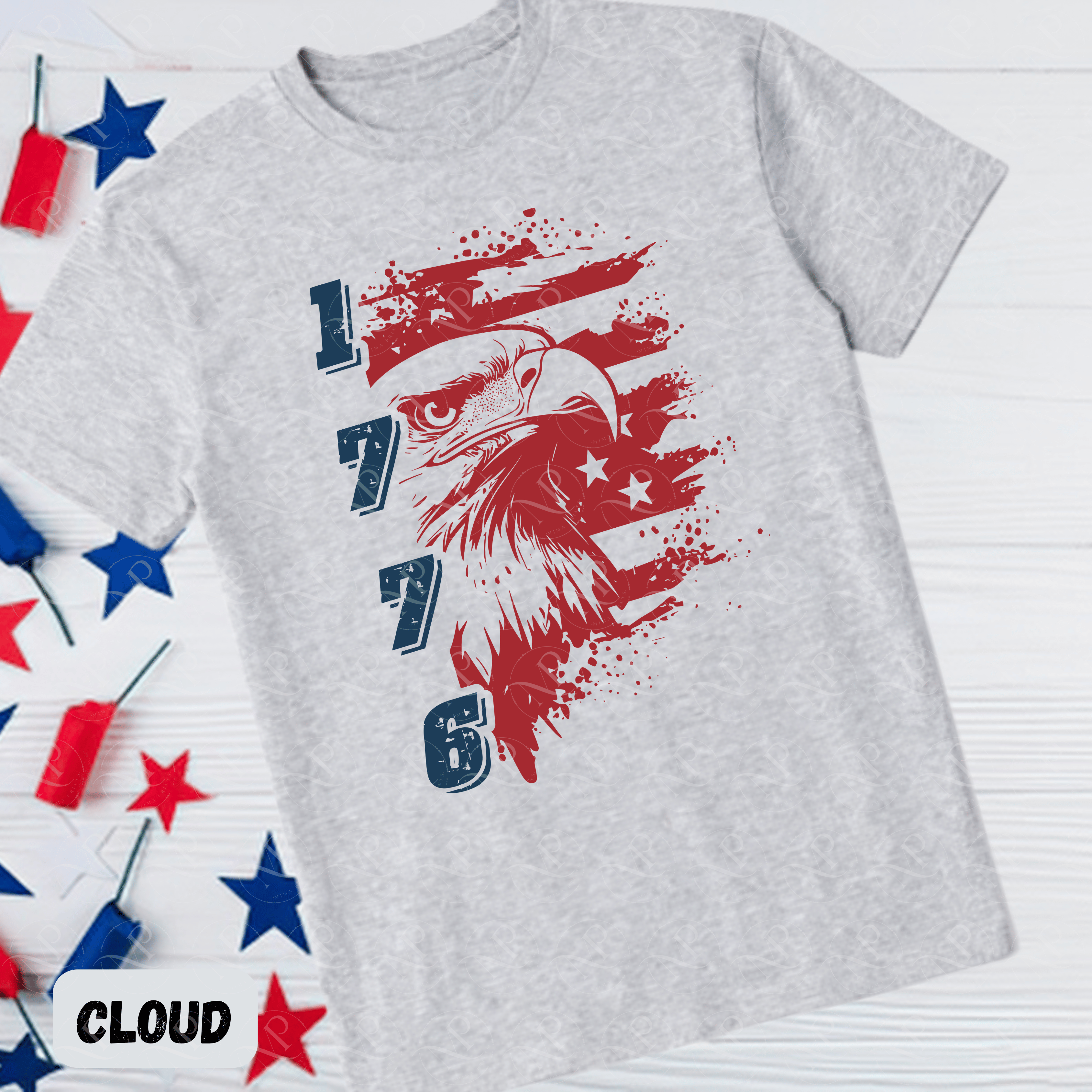 Vintage 1776 Eagle Flag