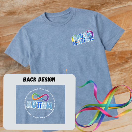 Autism Acceptance Shirt | Front & Back Design Tee