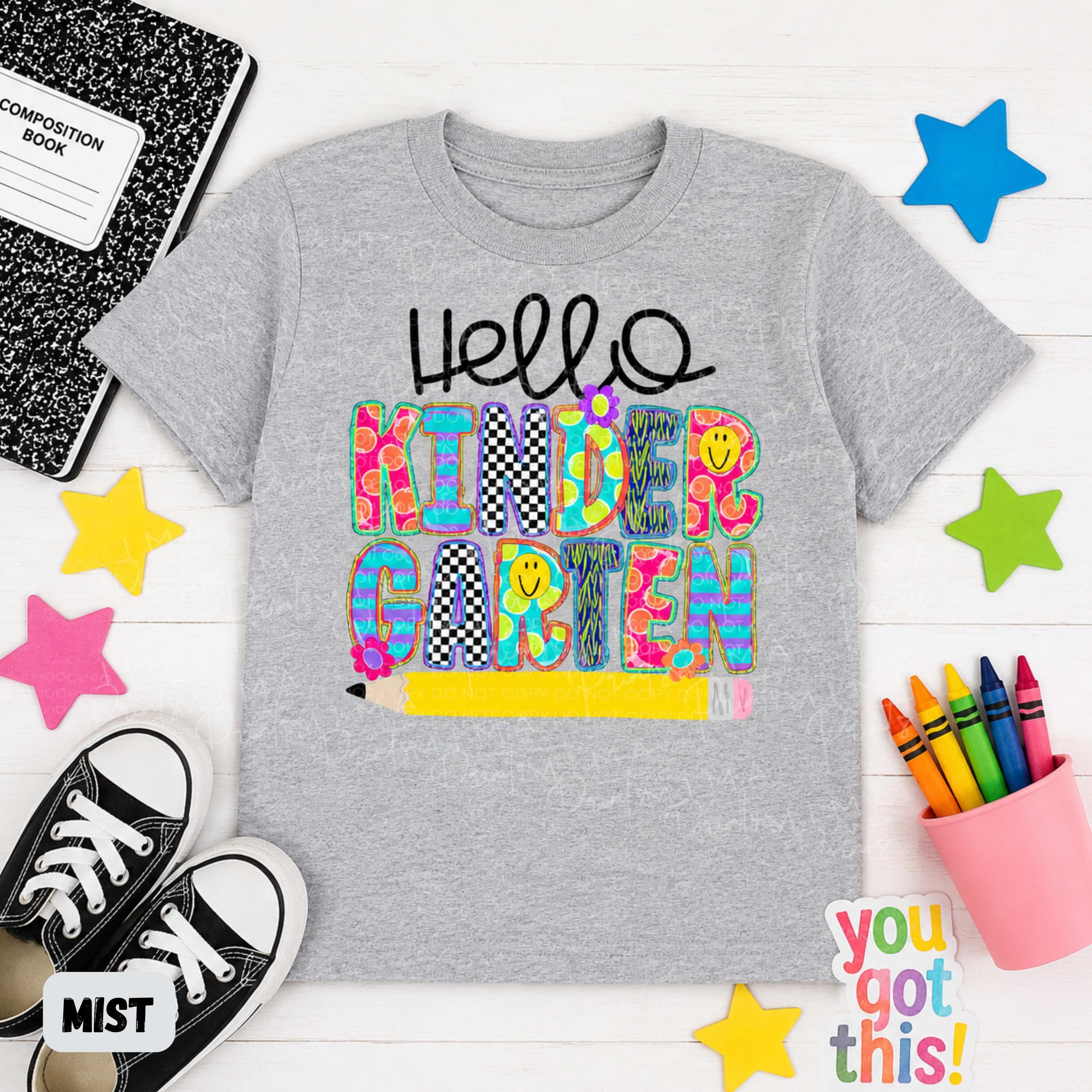 Hello Kindergarten Pencil