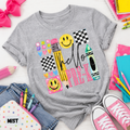 Checkered Hello Kindergarten Pink