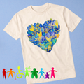 Blue & Yellow Heart Inclusion