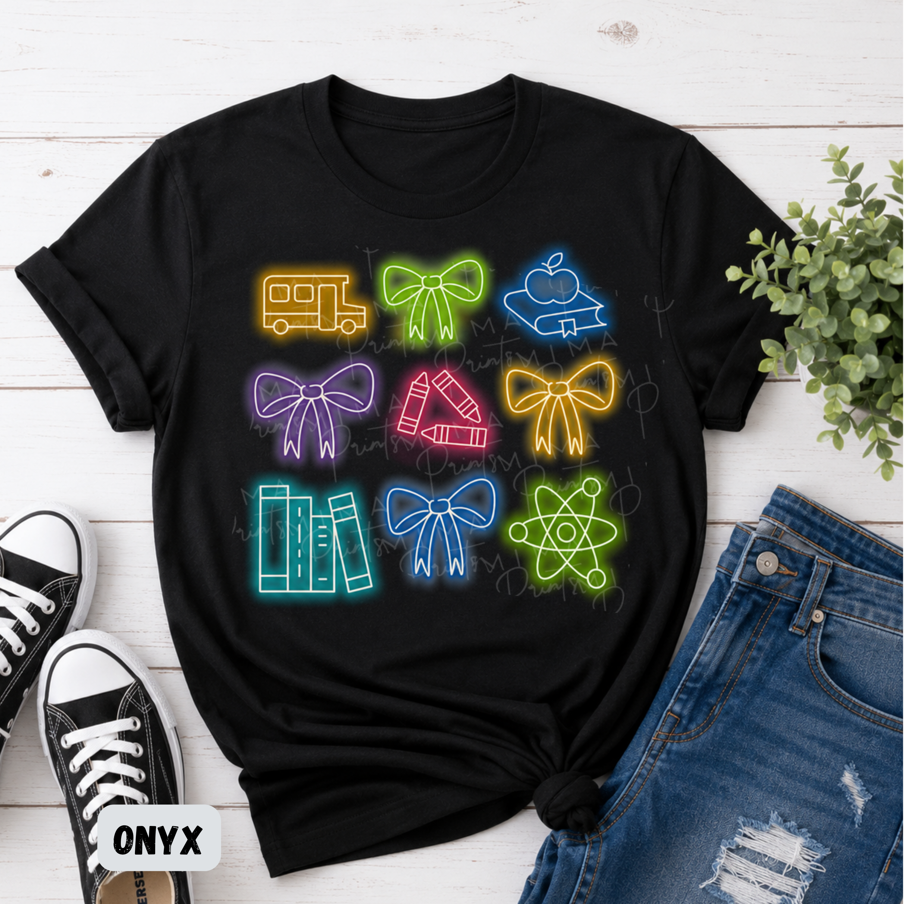 Neon School Collage
