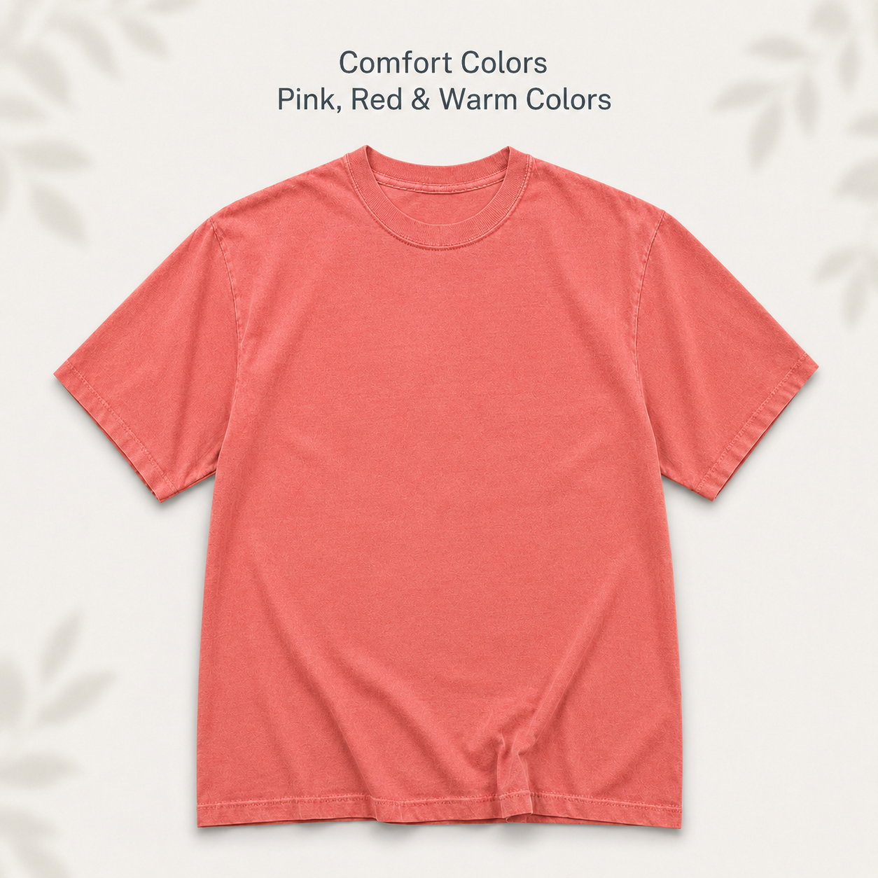 Adult Blank Comfort Colors Short Sleeve Tee — Pink, Red & Warm Colors