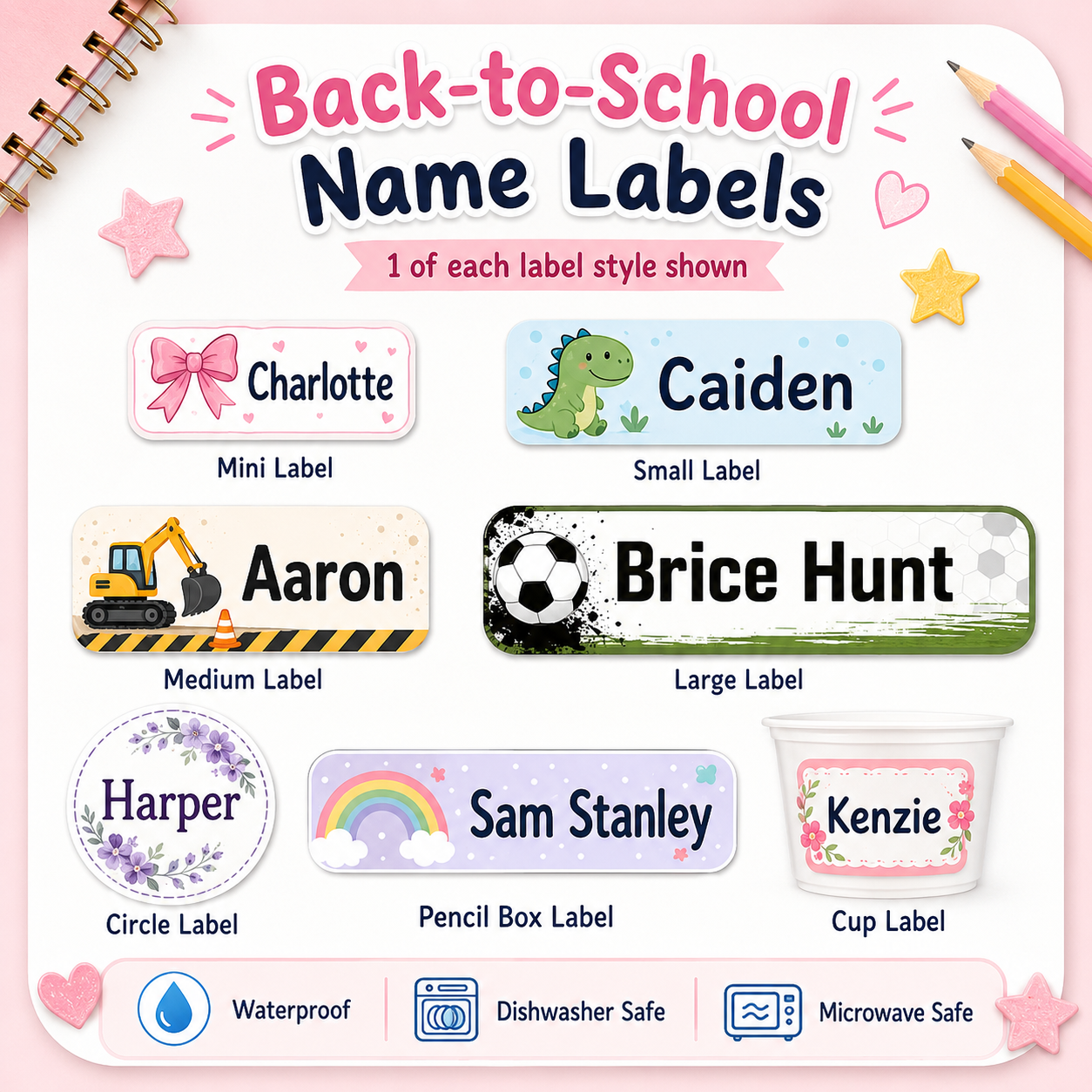 Back to School Labels/Stickers