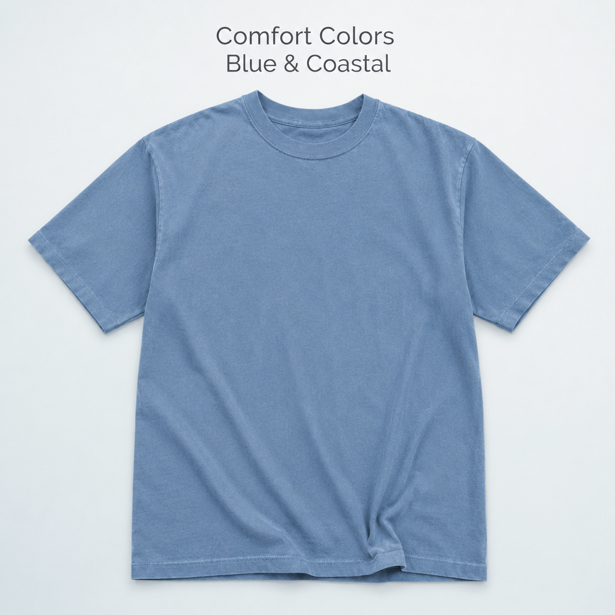 Blank Comfort Colors Short Sleeve Tee — Blue & Coastal Colors