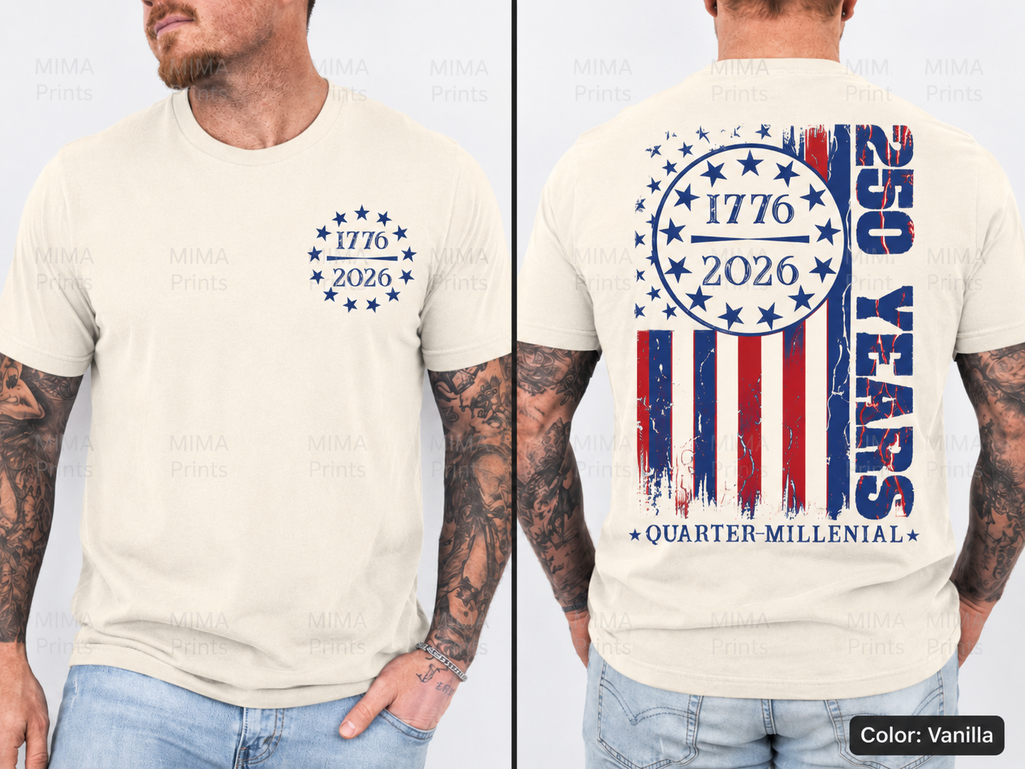 250 Years Front and Back