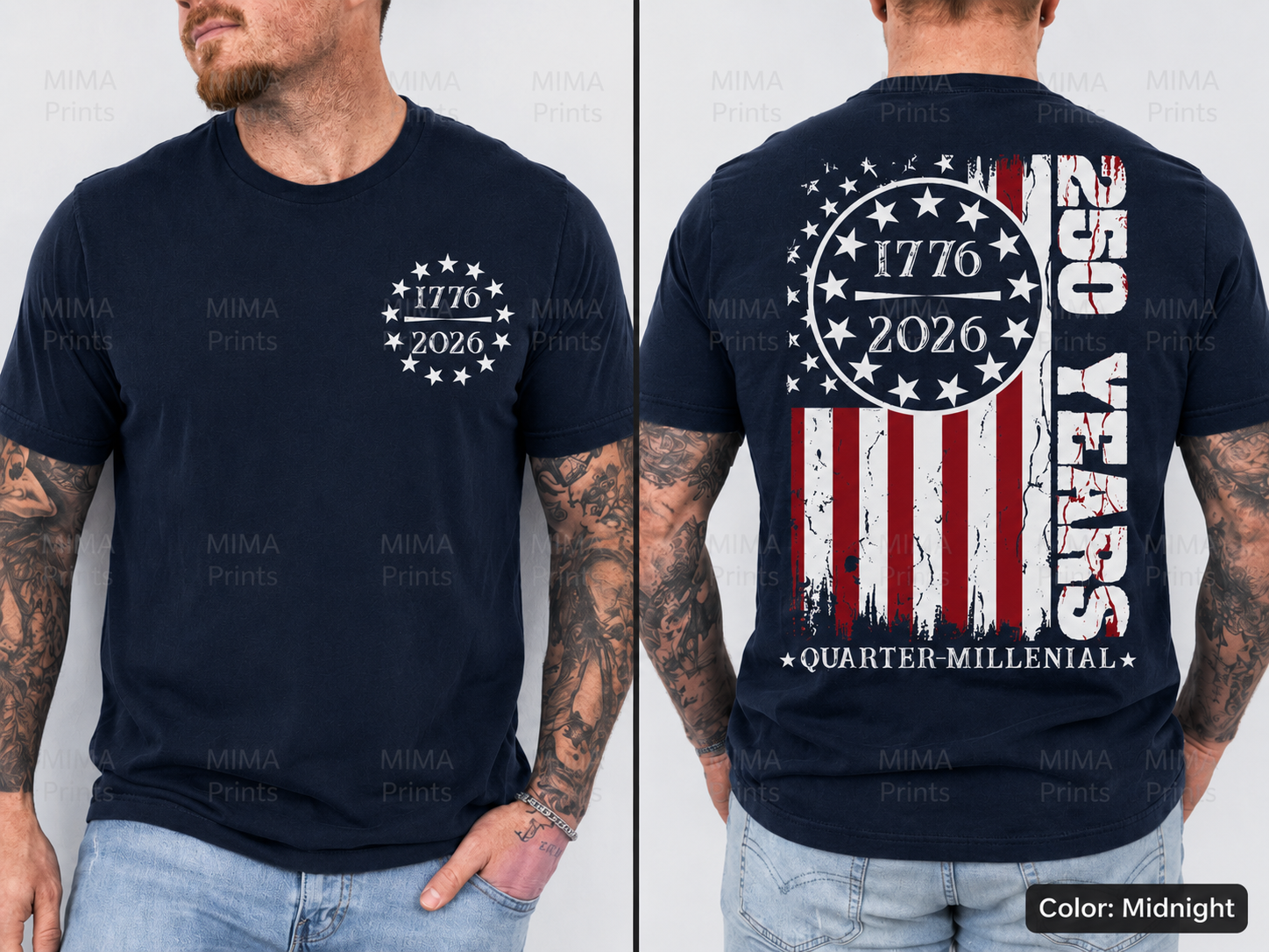 250 Years Front and Back