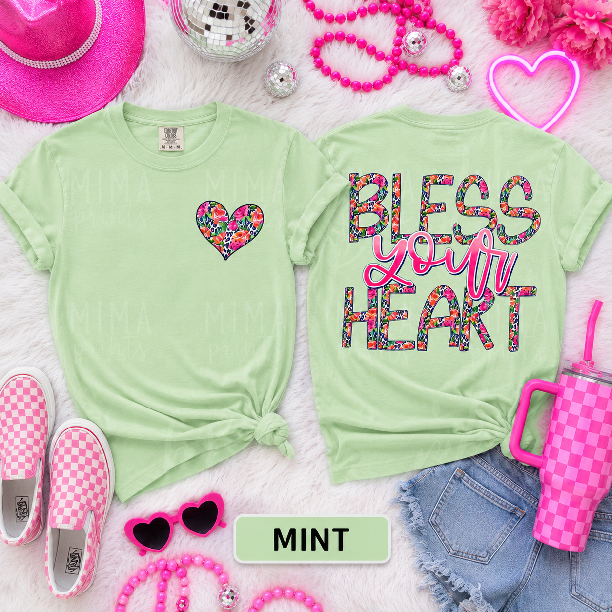 Bless your heart front and back