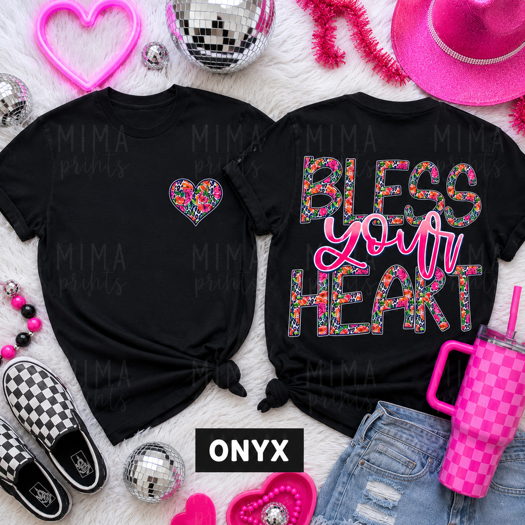 Bless your heart front and back