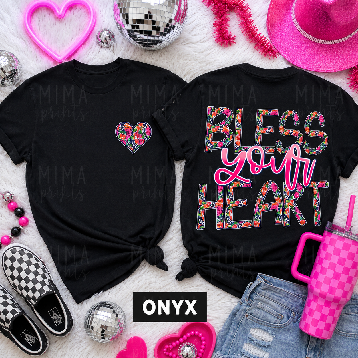 Bless your heart front and back
