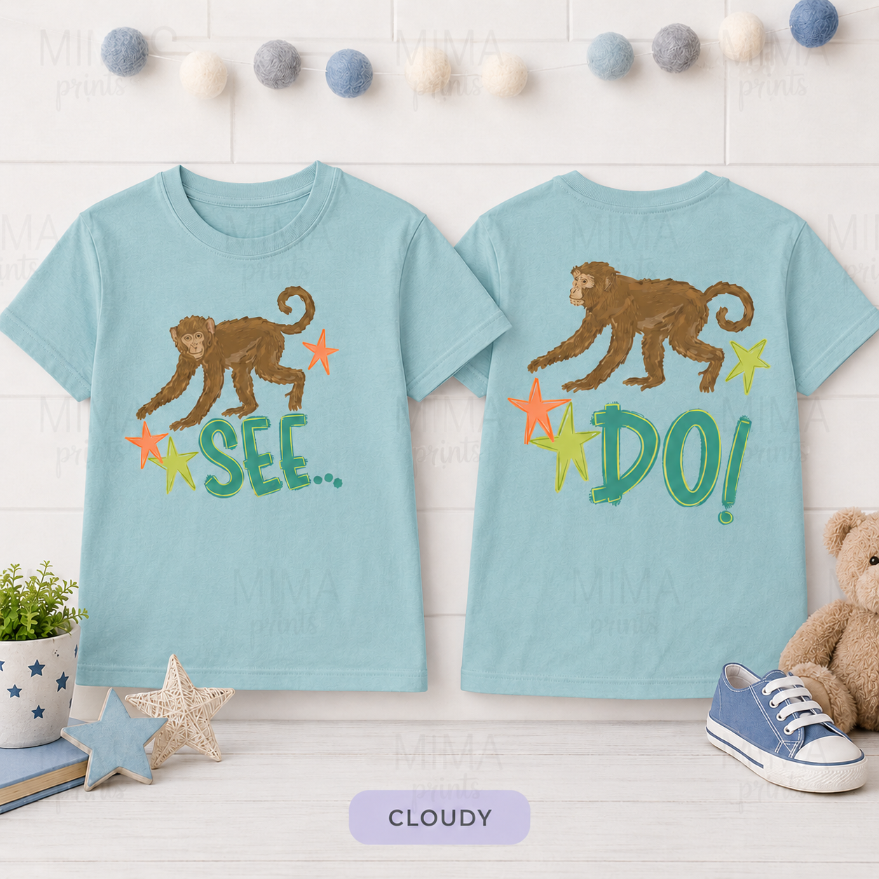 Monkey See Monkey Do Green