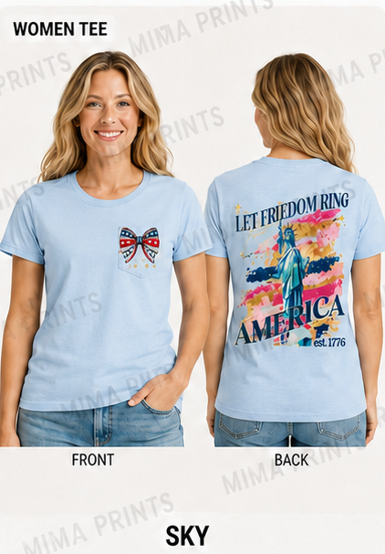 Freedom Ring Watercolor Front and Back