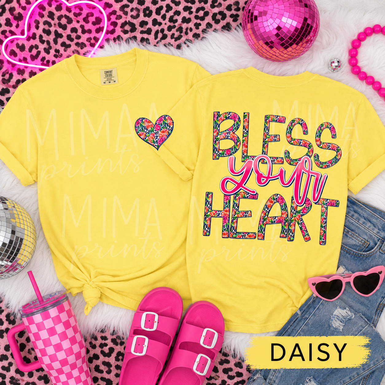 Bless your heart front and back