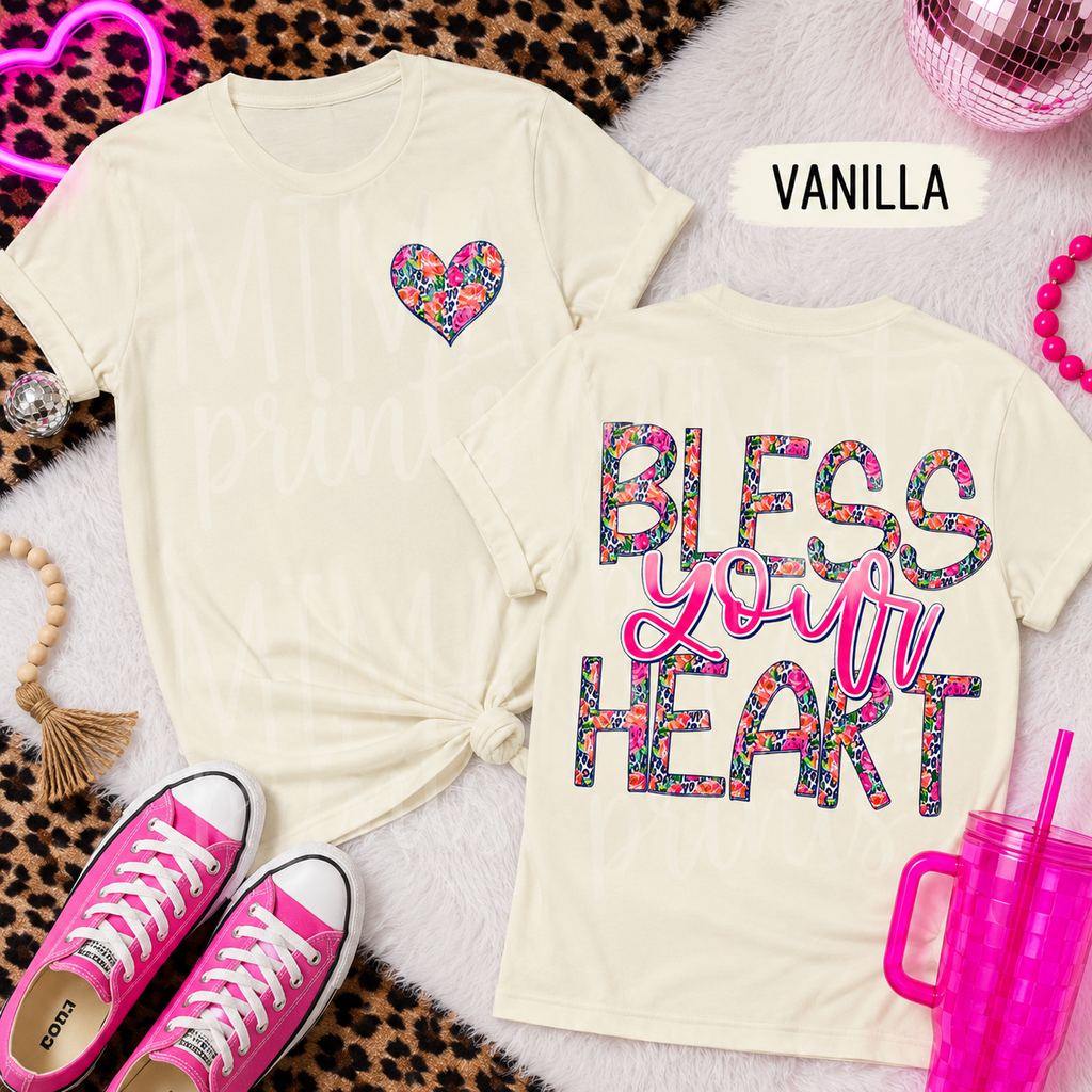 Bless your heart front and back