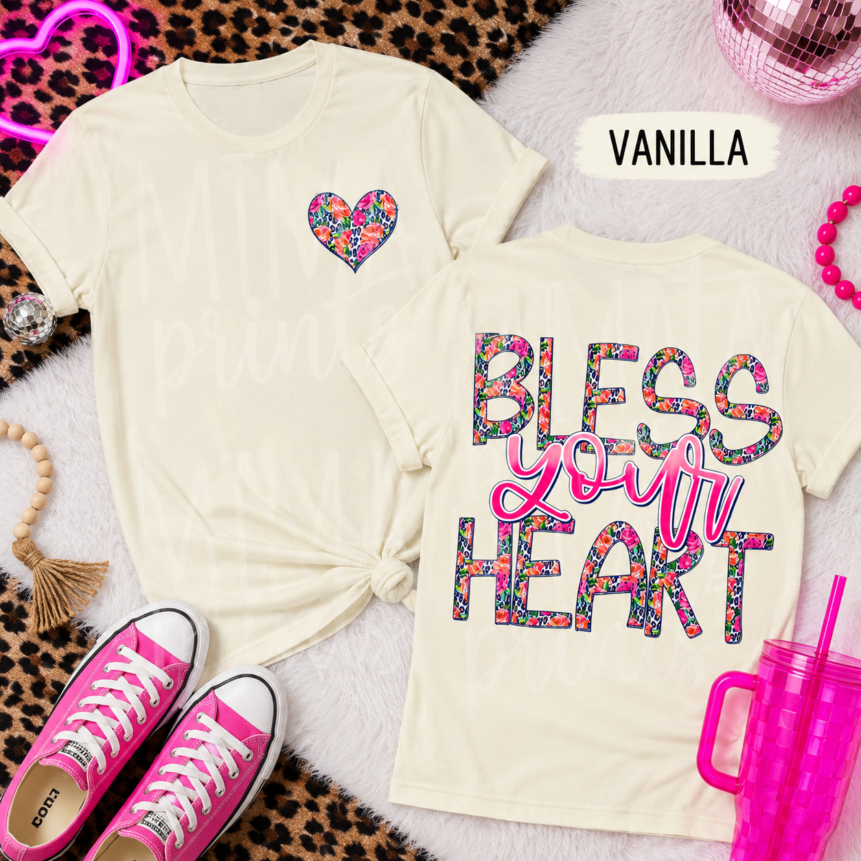 Bless your heart front and back