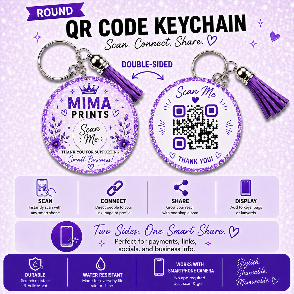 Smart Keychain Tap + QR Code