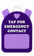 NFC Emergency Contact Bag Tags