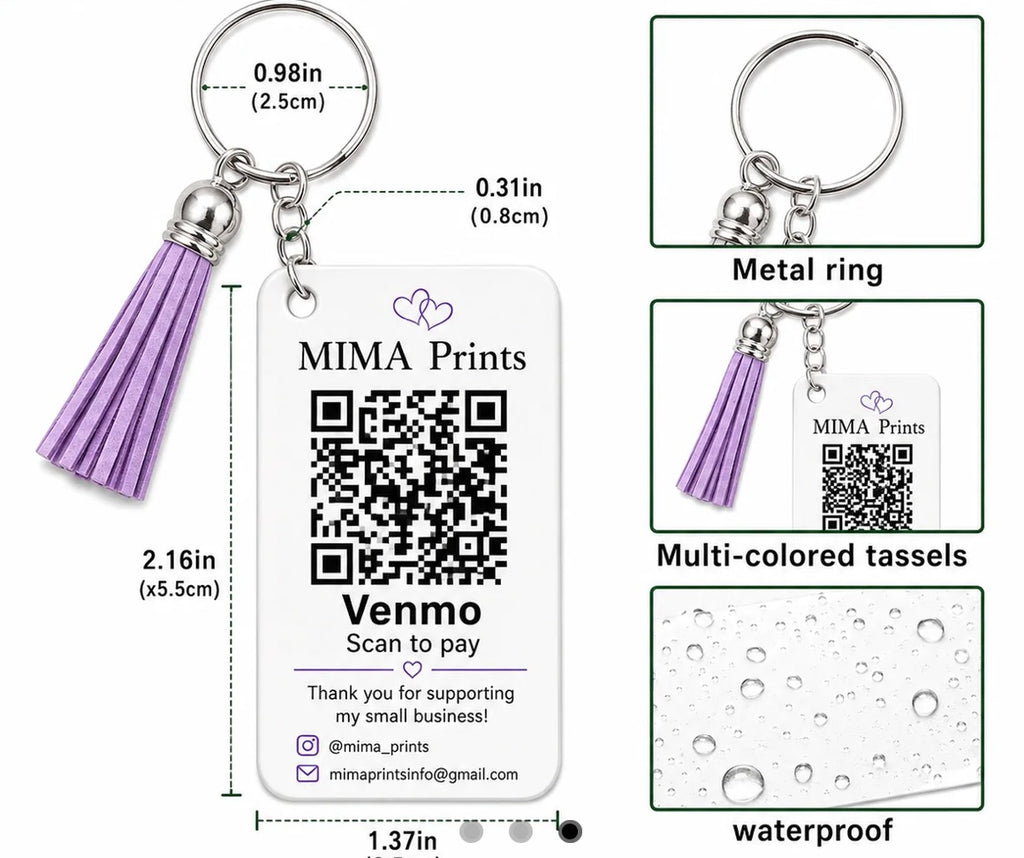 Smart Keychain Tap + QR Code