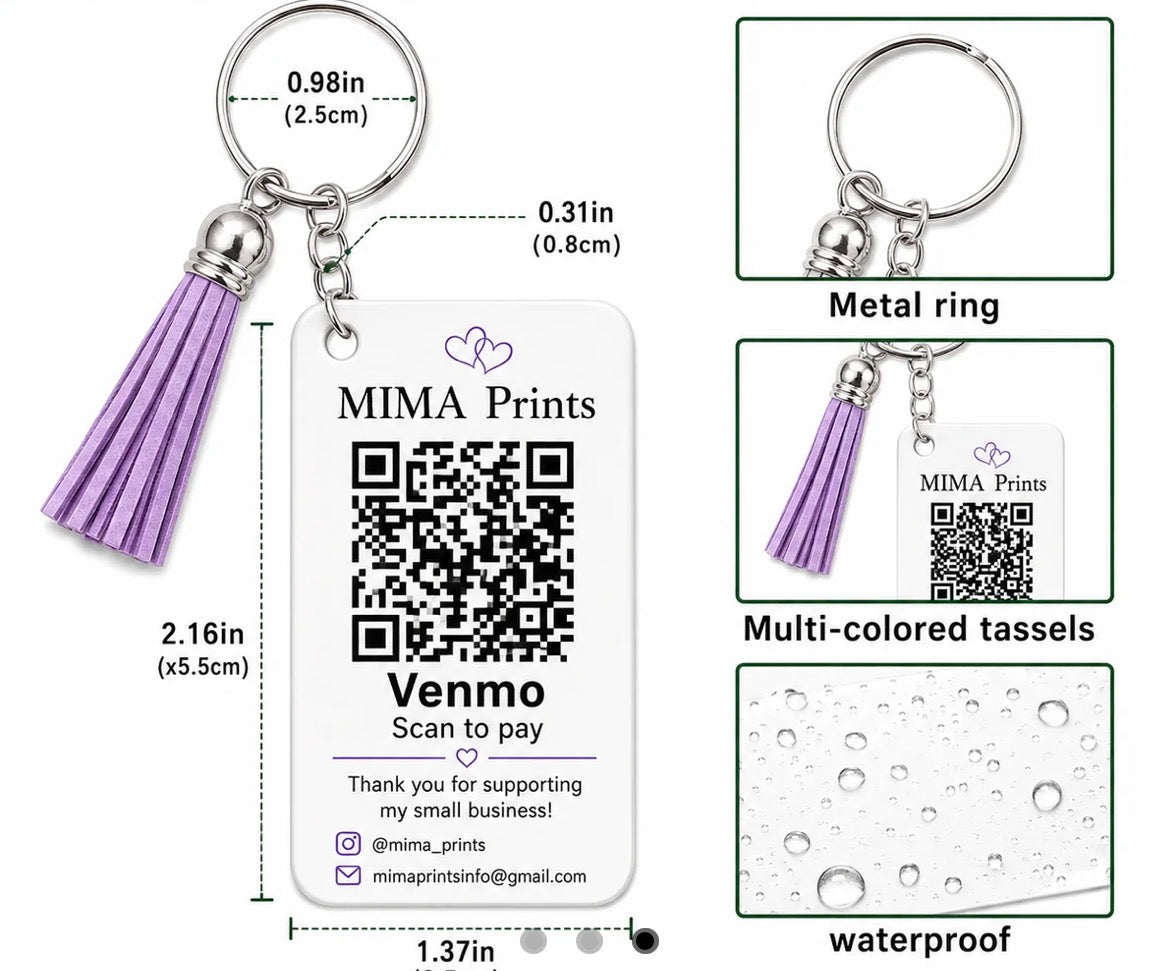 Smart Keychain Tap + QR Code