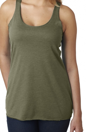 Blank Women's Triblend Racerback Tank