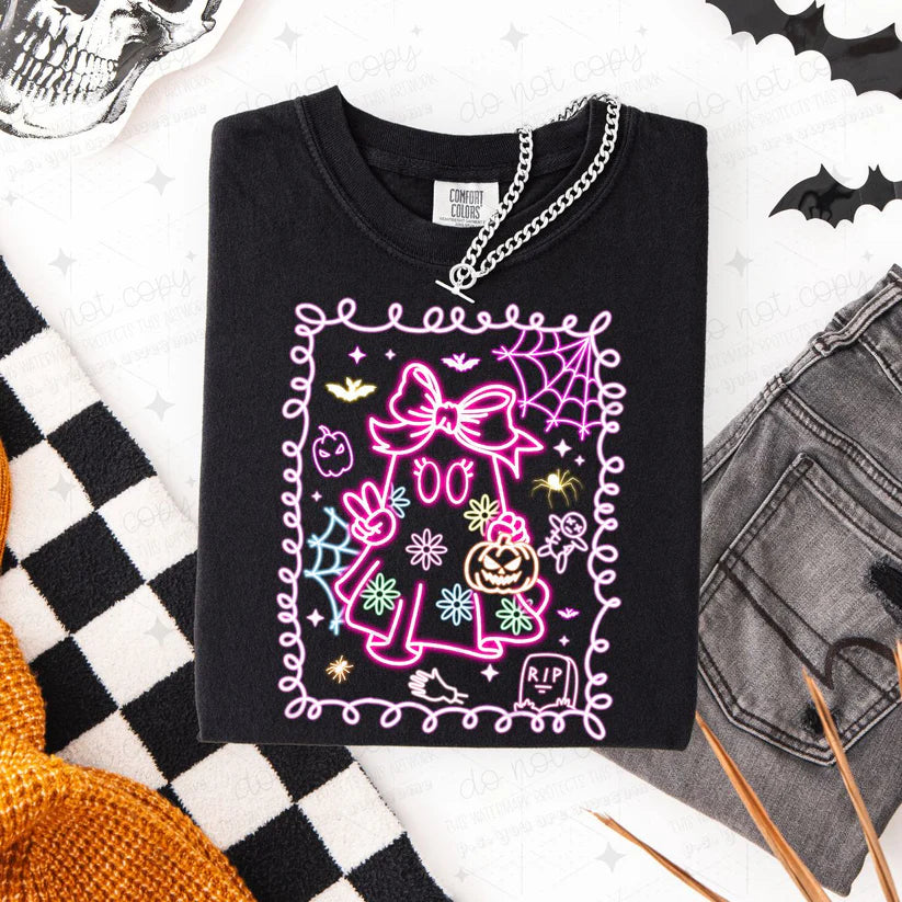 Neon Ghost Girl Pink