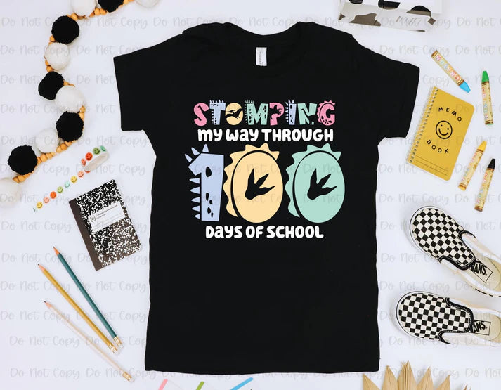 100 Days of School Stomped